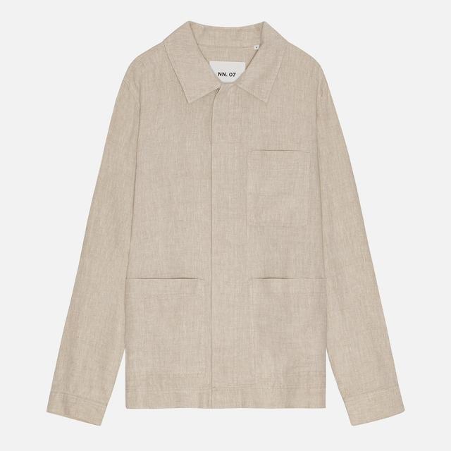 NN.07 Men's Olav Overshirt - Oat - S on Productcaster.