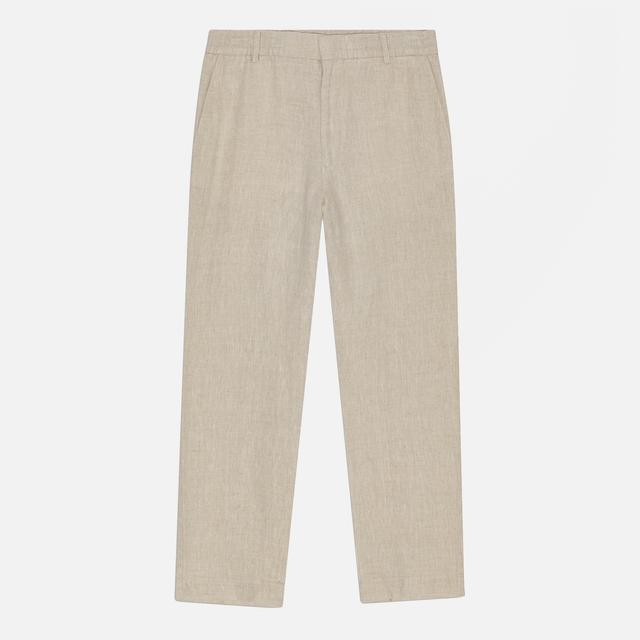 NN.07 Men's Billie Casual Linen Trousers - Oat - W32/L32 on Productcaster.