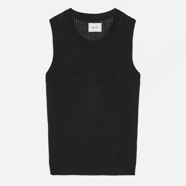 NN.07 Men's Huxley Knitted Tank Top - Black - XL on Productcaster.