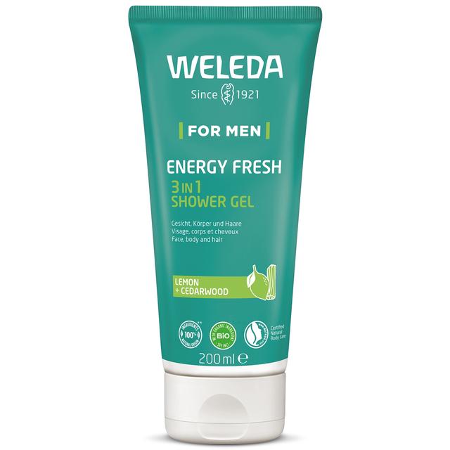 Weleda Men's Energy Fresh 3 in 1 Shower Gel 200ml on Productcaster.