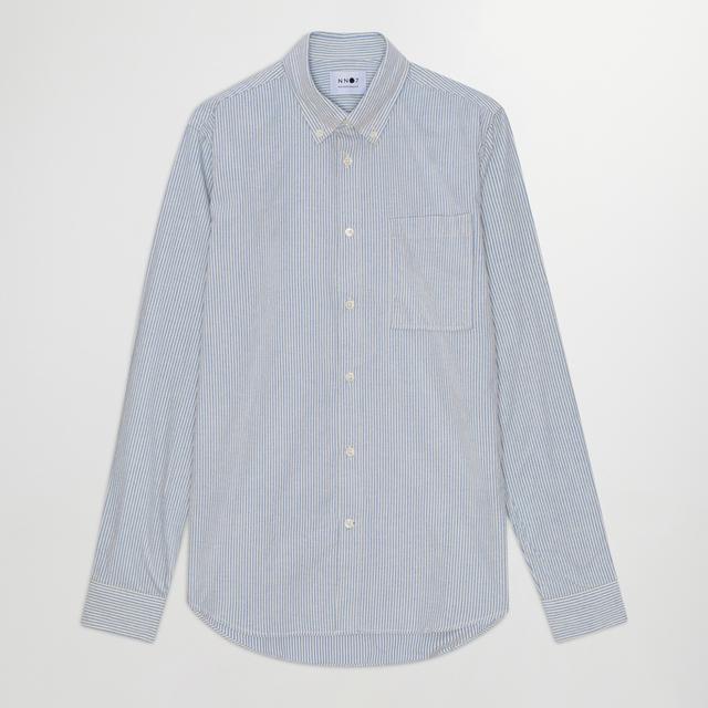 NN.07 Arne Brushed Cotton Oxford Shirt - L on Productcaster.