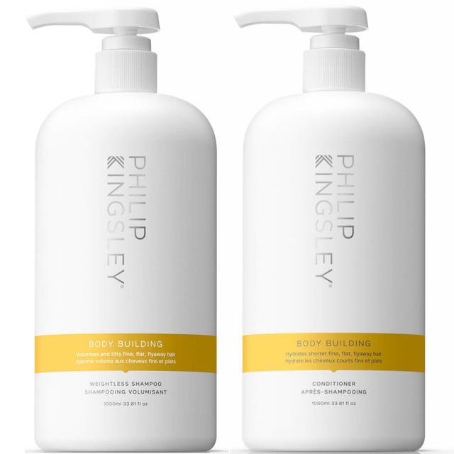 Philip Kingsley Body Building Shampoo 1000ml and Body Building Conditioner 1000ml on Productcaster.