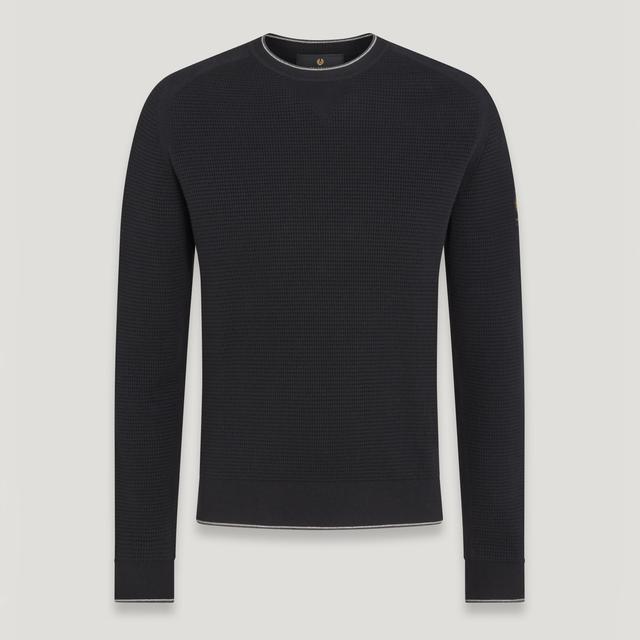 Belstaff Cole Crew Neck Cotton Knit Jumper - L on Productcaster.