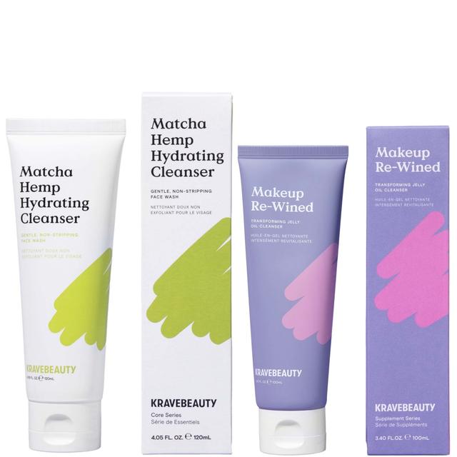 KraveBeauty Matcha Hemp Hydrating Cleanser and Makeup Re-Wined Bundle on Productcaster.