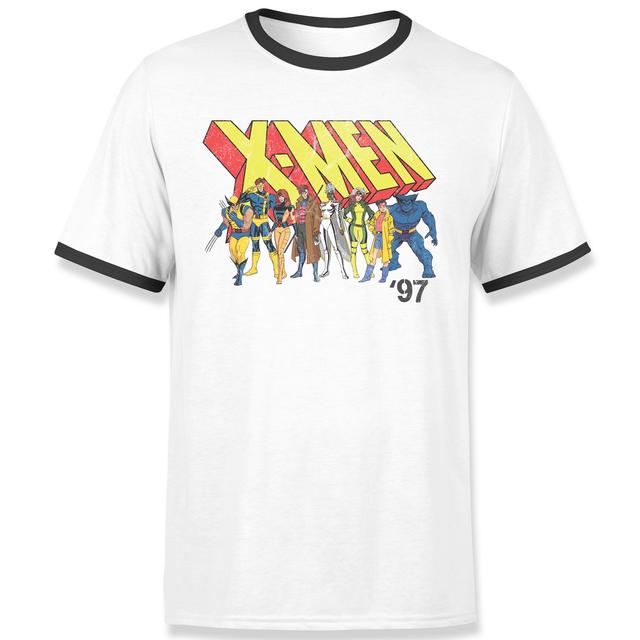 X-Men Unite Unisex Ringer T-Shirt - White/Black - L on Productcaster.