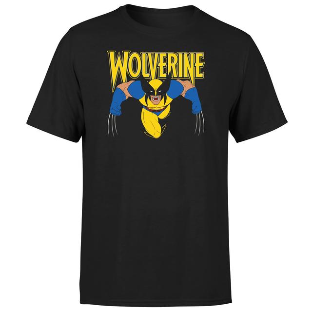 X-Men Wolverine Attack Drk Unisex T-Shirt - Black - L on Productcaster.