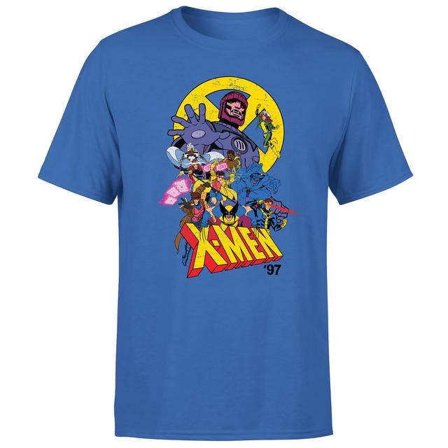 X-Men Sentinel Attack Unisex T-Shirt - Blue - XXL on Productcaster.