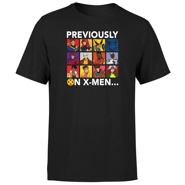 X-Men Previously On X-Men Unisex T-Shirt - Black - XXL on Productcaster.