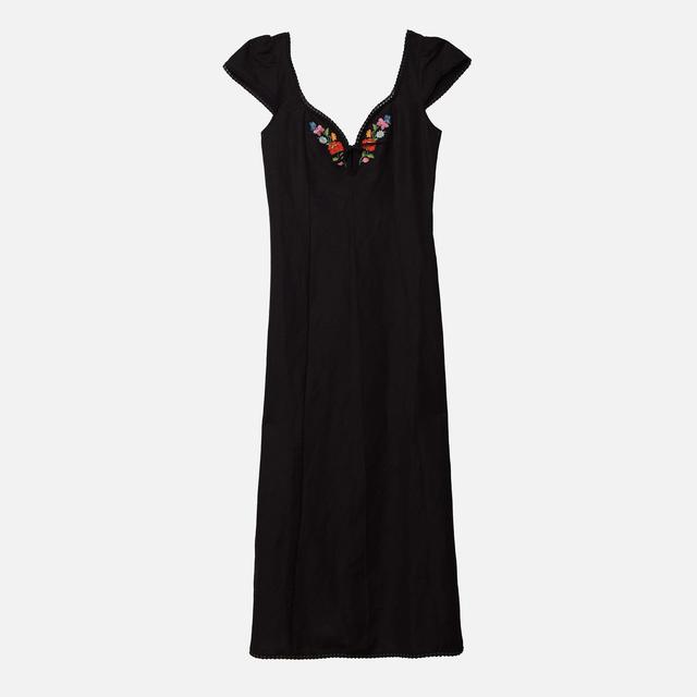 RIXO Tahlee Linen-Blend Midi Dress - UK 8 on Productcaster.