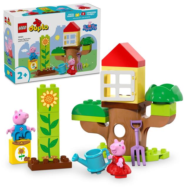 LEGO DUPLO Peppa Pig Garden and Tree House Toddler Toy 10431 on Productcaster.