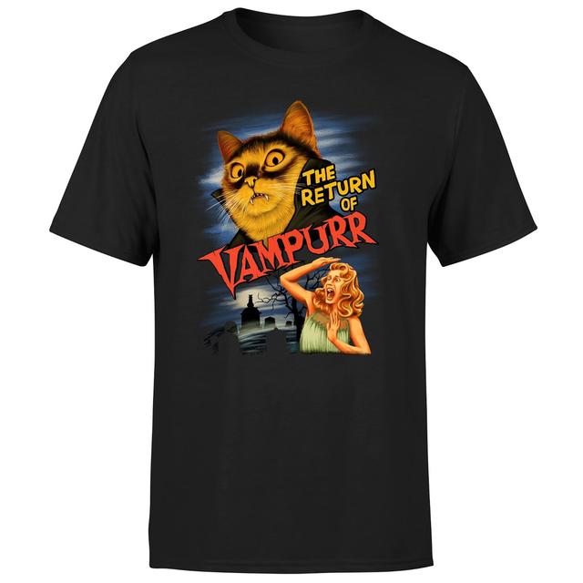 Threadless - The Return Of Vampurr Unisex T-Shirt - Black - S on Productcaster.