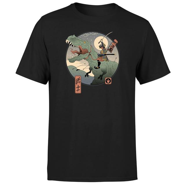 Threadless - Jurassic Samurai Unisex T-Shirt - Black - XL on Productcaster.