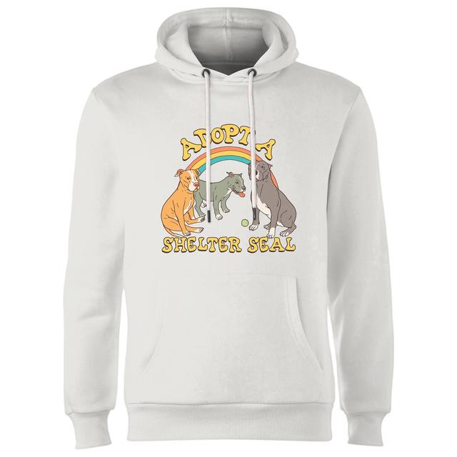 Threadless - Adopt A Shelter Seal Hoodie - White - M on Productcaster.