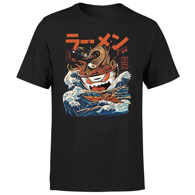 Threadless - The Black Great Ramen Unisex T-Shirt - Black - M on Productcaster.