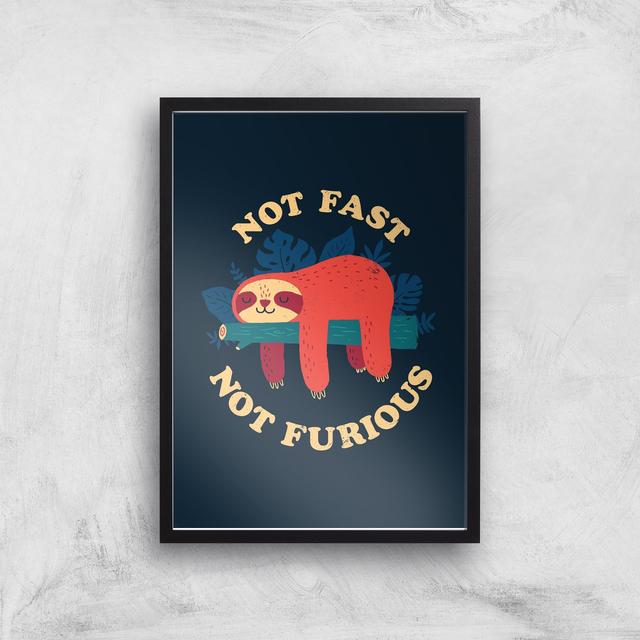 Threadless - Not Furious Giclee Art Print - A3 - Black Frame on Productcaster.