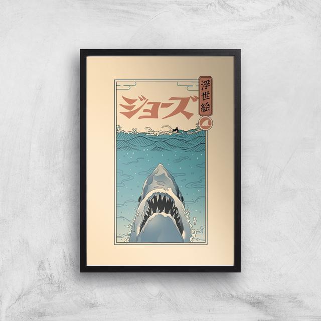 Threadless - Shark Ukiyo Giclee Art Print - A3 - Print Only on Productcaster.