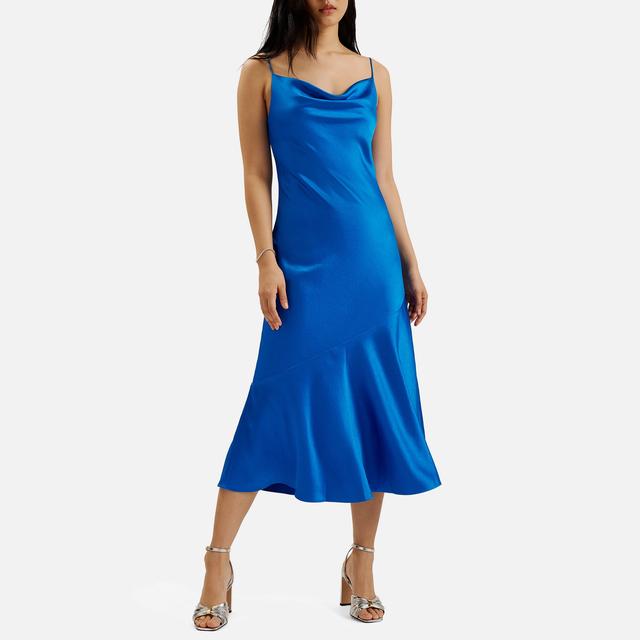 Ted Baker Tunca Satin Midi Dress - UK 10 on Productcaster.