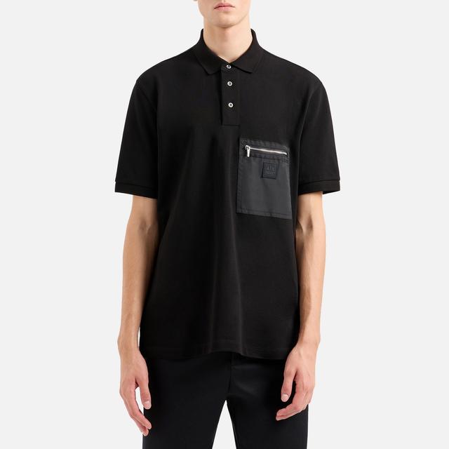 Armani Exchange Men's Black Edition Polo Shirt - Black - XXL on Productcaster.