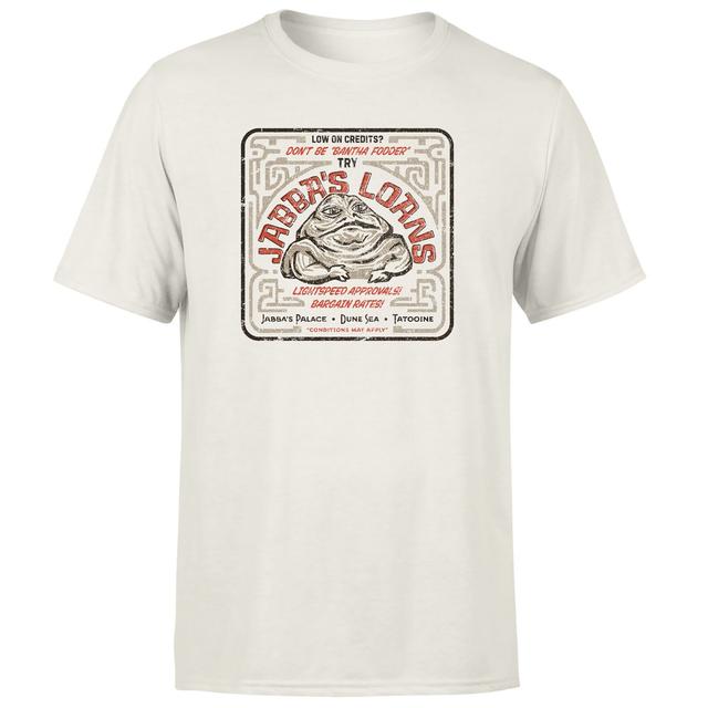 Star Wars Jabba's Loans Unisex T-Shirt - Cream - M on Productcaster.