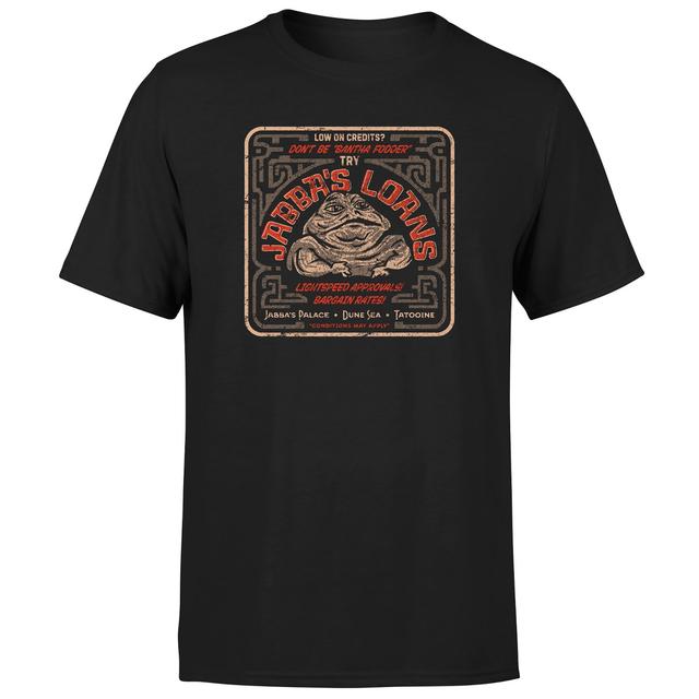 Star Wars Jabba's Loans Unisex T-Shirt - Black - XXL on Productcaster.