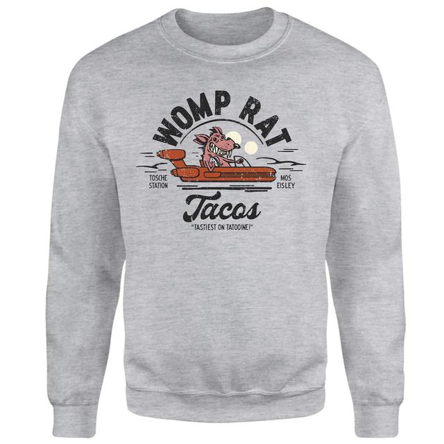 Star Wars Womp Rat Tacos Jumper - Grey - XS on Productcaster.