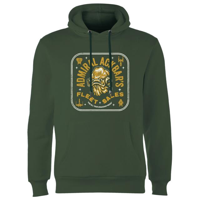 Star Wars Admiral Ackbar's Fleet Sales Hoodie - Green - XL on Productcaster.