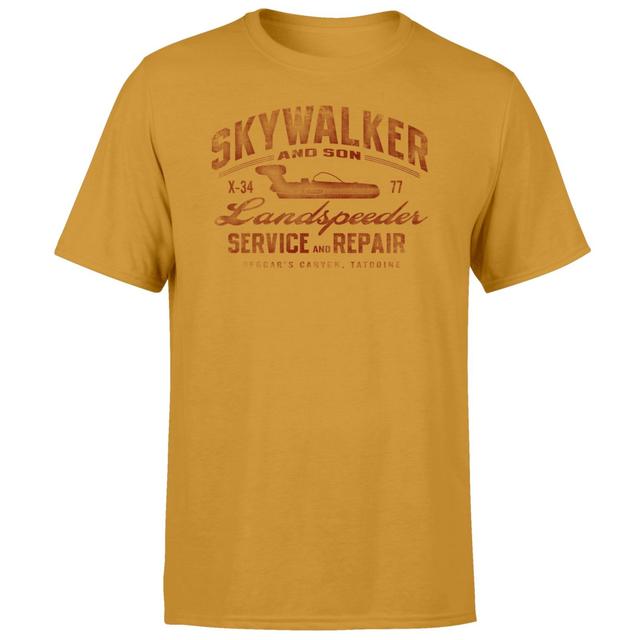 Star Wars Skywalker Landspeeder Repair Unisex T-Shirt - Mustard - S on Productcaster.