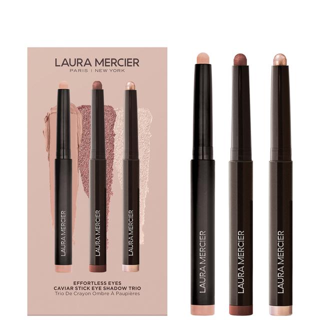 Laura Mercier Effortless Eyes Caviar Stick Eye Shadow Trio - Rosegold, Burnished Bronze, Dune on Productcaster.