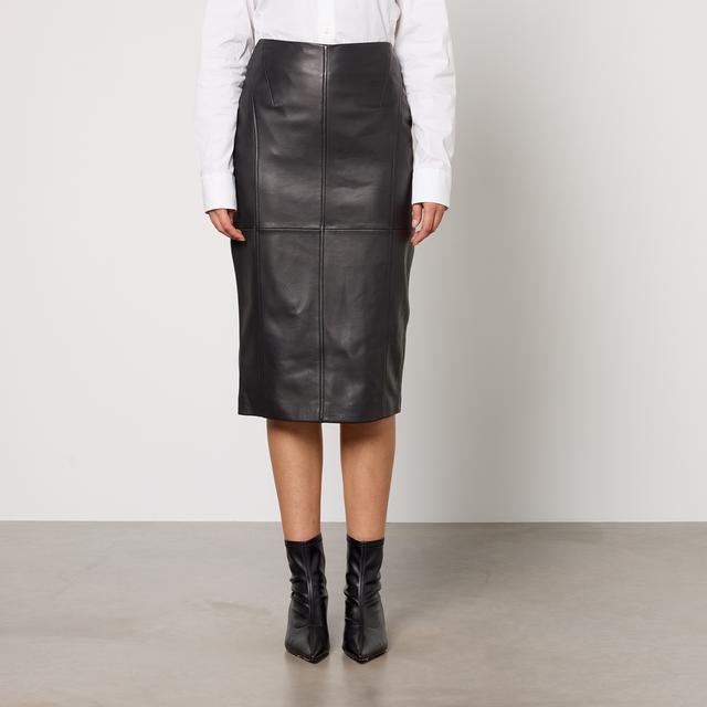 Max Mara Studio Cloro Nappa Leather Skirt - 12 on Productcaster.