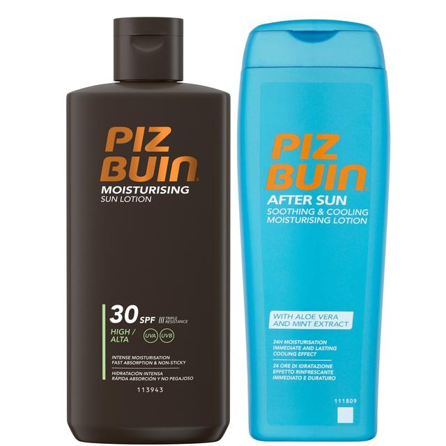 Piz Buin Moisturising SPF Sun Lotion and Aftersun Duo on Productcaster.