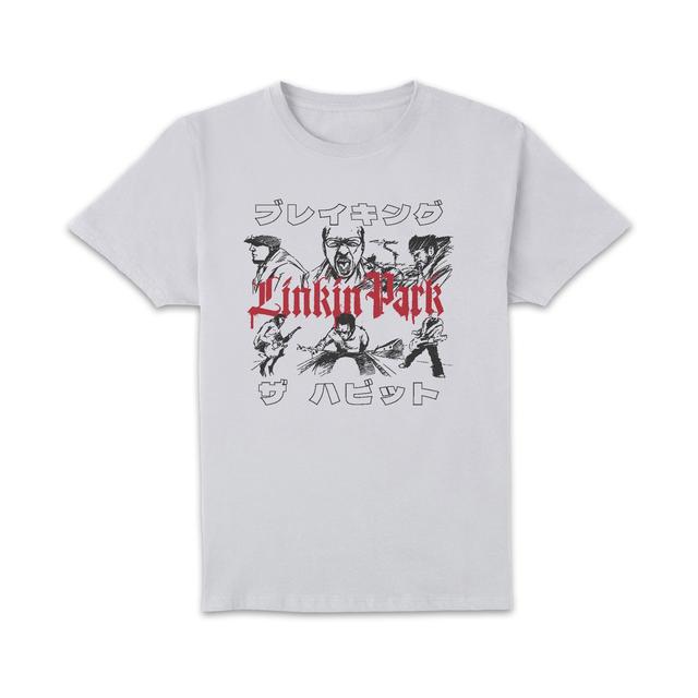 Linkin Park Sketch Unisex T-Shirt - White - S on Productcaster.