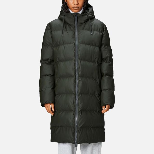 Rains Alta Long Coated Shell Puffer Jacket - L on Productcaster.