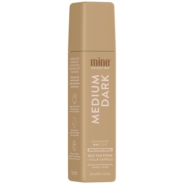 MineTan Medium Dark Self Tan Mousse 200ml on Productcaster.