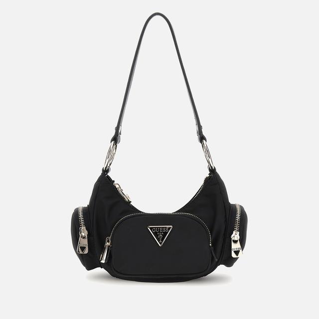 Guess Eco Gemma Mini Shell Shoulder Bag Black on Productcaster.