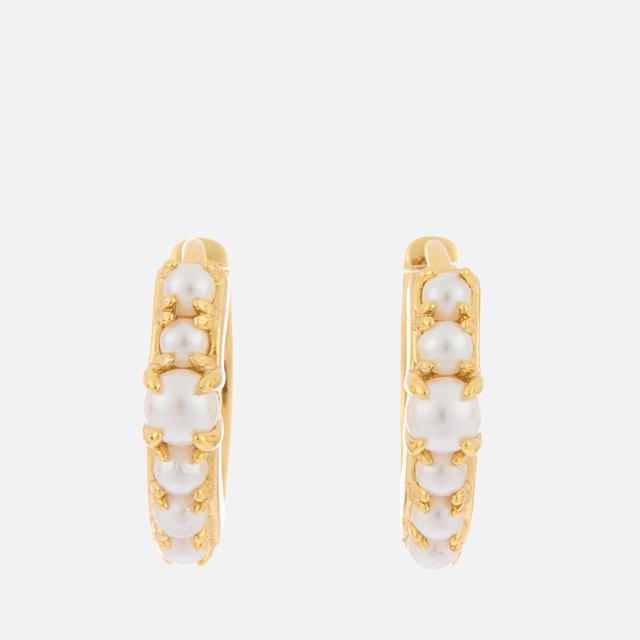 Astrid & Miyu Radiant Gold-Plated Sterling Silver Earrings on Productcaster.