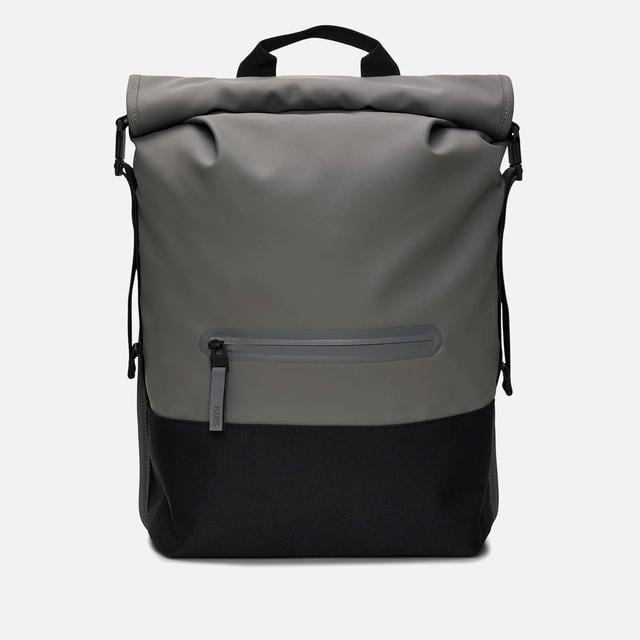 RAINS Men's Trail Rolltop Backpack - Grey on Productcaster.