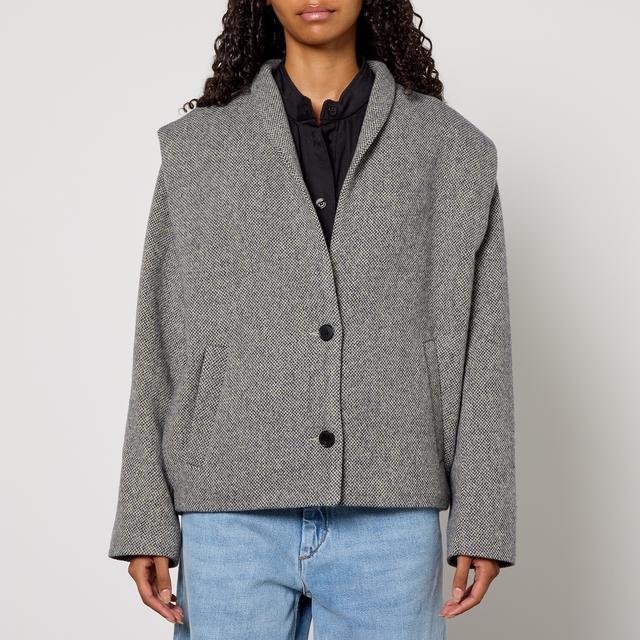 Marant Etoile Drogo Herringbone Wool-Blend Jacket - UK 10 on Productcaster.