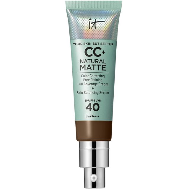 iT Cosmetics Your Skin But Better CC+ Natural Matte 32 ml (Various Shades) - Neutral Deep on Productcaster.