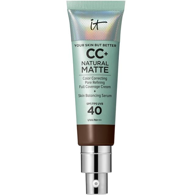 iT Cosmetics Your Skin But Better CC+ Natural Matte 32 ml (Various Shades) - Deep Mocha on Productcaster.