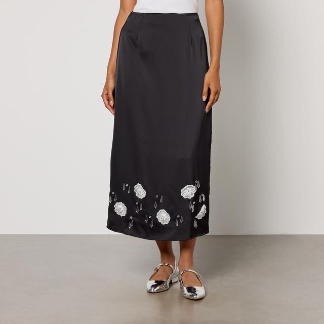 Sister Jane Desert Hearts Satin Midi Skirt - MP/UK 12 on Productcaster.