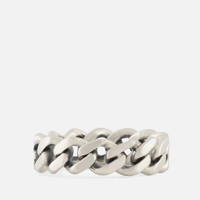 Serge DeNimes Men's 925 Sterling Silver Cuban Link Ring - Silver - N on Productcaster.