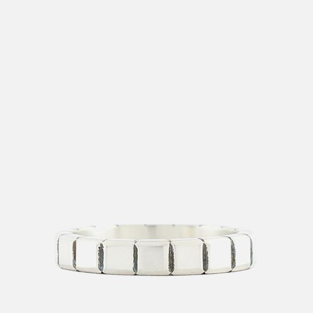 Serge DeNimes Men's 925 Sterling Silver Box Ring - Silver - P on Productcaster.