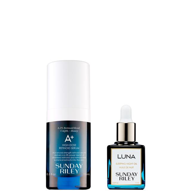 Sunday Riley A+ High Dose Retinol Serum and Luna Oil Travel Size Duo on Productcaster.