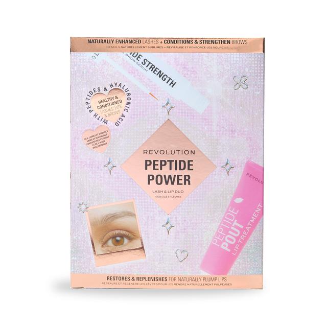 Makeup Revolution Peptide Power Lash and Lip Duo Gift Set (Worth £17.99) on Productcaster.