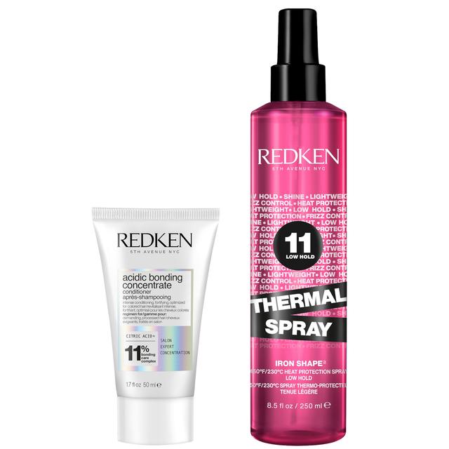 Redken Acidic Bonding Concentrate Conditioner and Thermal Spray Heat Protection Bundle for Healthy Looking Hair on Productcaster.