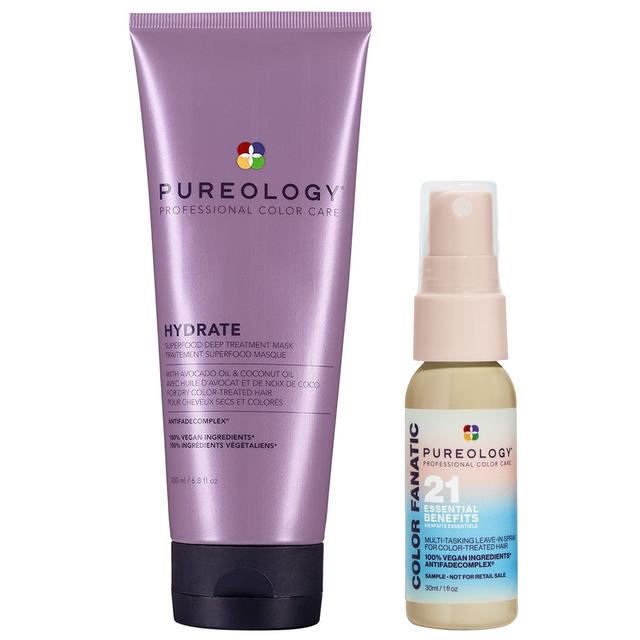 Pureology Hydrate Superfood Mask and Color Fanatic Spray Bundle for Dry Hair on Productcaster.