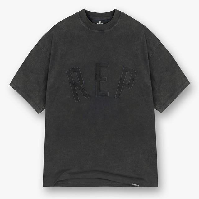 REPRESENT Men's Rep Applique T-Shirt - Vintage Black - S on Productcaster.