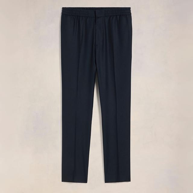 AMI Elasticated Waist Wool Trousers - L on Productcaster.