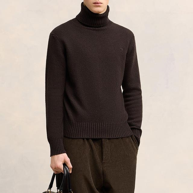 AMI Tonal De Coeur Cashmere-Blend Knit Jumper - M on Productcaster.