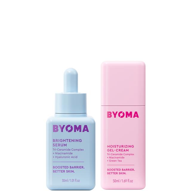 BYOMA Brightening Serum 30ml and Moisturising Gel Cream 50ml Bundle on Productcaster.